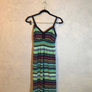 Athleta striped maxi dress